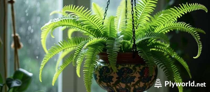 Plantas pequeñas que viven en ambientes húmedos 3 Helecho de Boston (Nephrolepis exaltata)